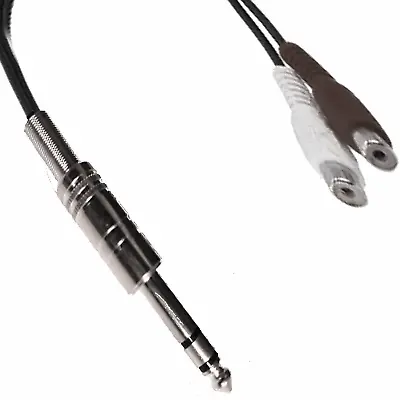 Kaufen Audio Kabel Adapter 6,3mm Klinke Stecker Cinch Chinch Kupplung Buchse 30cm 23cm • 5.95€