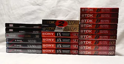 Kaufen 21 Neue Leere Musikkassetten - TDK - Sony - BASF - Emtec - OVP - MC • 125€