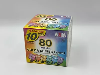 Kaufen Minidisc MD Axia 10 Pack  Komplett Set Selten Rar Japan Color Series MD-im NEU • 59€