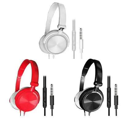 Kaufen 1X Verstellbare Kabelgebundene Over-Ear-Kopfhörer Bass Stereo Ohrhörer TOP UK • 7€