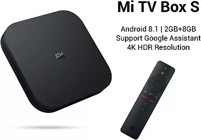 Kaufen Xiaomi Mi Box S 4K Ultra HD Android TV Streaming Media Player Chromecast Eingebaut • 115.31€