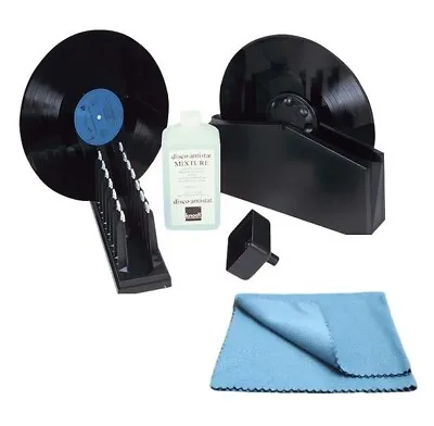 Kaufen Knosti Disco Antistat Schallplattenreinigungsmaschine + Mikrofaser Schallplatte Reinigungstuch • 69.08€