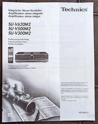 Kaufen Bedienungsanleitung Für Stereo-Verstärker Technics SU-V620M2, V500M2, V300M2 • 7.39€
