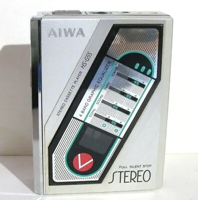 Kaufen Aiwa HS-G55 Vintage Cassette Walkman 4 Band Graphic Eq, Made In Japan, Mint • 230€