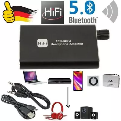 Kaufen Tragbarer Audio HIFI Kopfhörerverstärker AMP Mit 3,5 Mm Audio USB Kabel • 19.34€