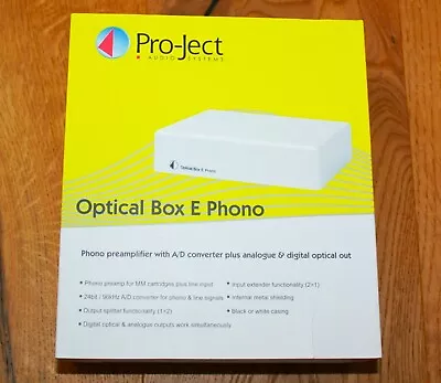 Kaufen Pro-Ject Optical Box E Weiss Phono Vorverstärker MM A/D Wandler DIGITAL & 3,5mm • 75€