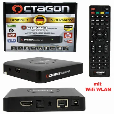 Kaufen Octagon SX888 WL IPTV BOX Mit WLAN / WIFI H.265 IP Internet Receiver FULL HDTV  • 59.90€