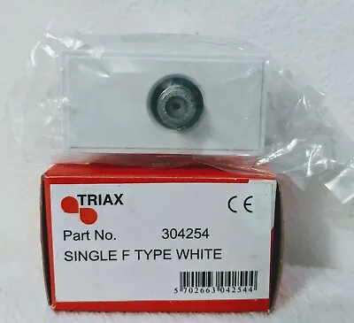 Kaufen 4 X Triax Single F-Type WHITE MODULE FOR WALL PLATE 304254 • 25.29€