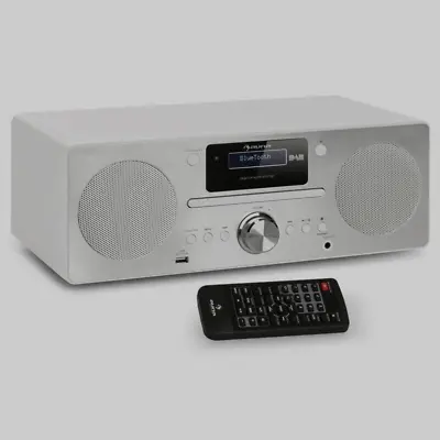 Kaufen Auna Tragbares Radio Harvard Micro-Stereoanlage DAB+ Bluetooth CD Player Weiß • 239.99€