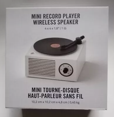 Kaufen Mini Schallplattenspieler Kabelloser Lautsprecher Brandneu Versiegelt Kostenloser UK Versand  • 17.23€