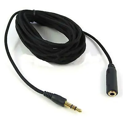 Kaufen 5m Audio Stereo Kopfhörer Verlängerungskabel 3,5mm Klinke Stecker > Buchse Stoff • 7.99€