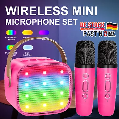 Kaufen Profi Karaoke Set Anlage Bluetooth Karaoke Lautsprecher Machine Mit 2 Mikrofonen • 25.99€