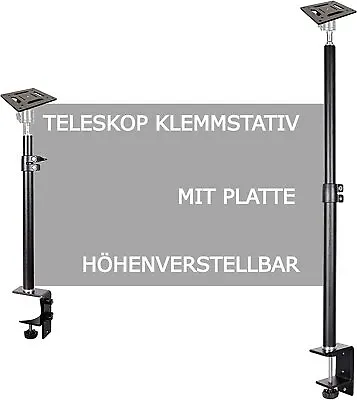 Kaufen Teleskop Tisch Ständer + Platte Für Mini Beamer Lautsprecher Boxen Webcam • 34.90€