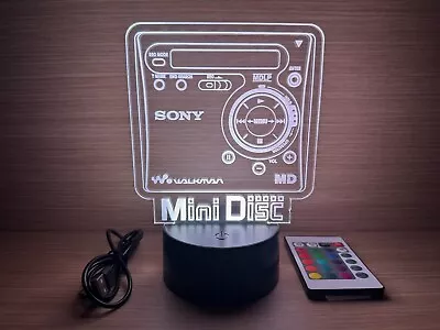 Kaufen Lampara Led RGB Logo Sony Walkman Mini Disc Hi MD Minidisc Mz-1 Hq Mz-nh Nh1 • 26.90€
