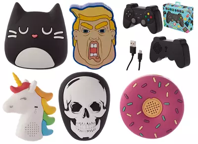 Kaufen Bluetooth Tragbarer Lautsprecher - Spielsteuerung Donald Trump Schädel Einhorn Donut Katze   • 28.88€