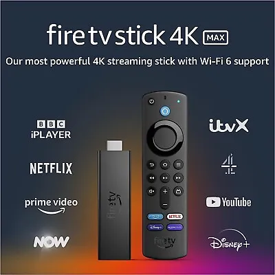 Kaufen Amazon Fire Stick 4K Max TV Stick Ultra HD Streaming Stick Alexa Sprachfernbedienung • 54.58€