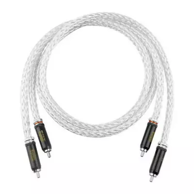 Kaufen 1 Paar 8AG Versilbertes OCC 8 AWG HiFi-Audiokabel Mit WBT-Cinch-Stecker • 61.88€
