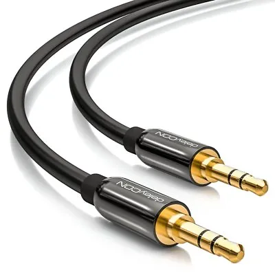 Kaufen 10m AUX Kabel 3,5mm Stereo Klinken Audio Kabel Klinke Stecker PC TV HiFi MP3     • 10.99€