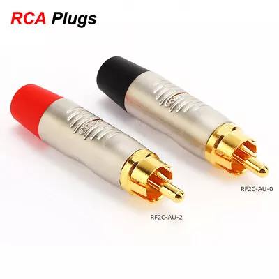 Kaufen Neutrik REAN RCA Stecker Cinch-Stecker Vergoldung Löten Audio-Steckverbinder • 4.76€
