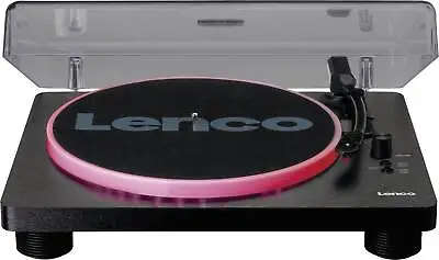 Kaufen Lenco LS-50LED Manueller Plattenspieler Riemenantrieb USB-Anschluss Schwarz • 139.99€