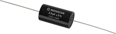 Kaufen Monacor MKPA-39 Folienkondensator 3,9 µF 250 V Axial Alterungsfrei 270219-013 • 1.89€