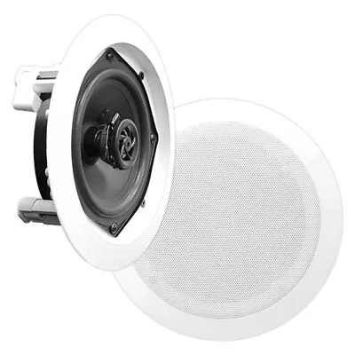 Kaufen PyleHome PDIC81RD 8 Zoll Lautsprechersystem In Wand/Decke, 2-Wege Unterputz Weiß • 53.72€