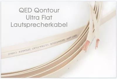 Kaufen QED Qontour Ultra Flat NEU High End Lautsprecherkabel 2 X 1,13 Mm²  • 17.99€