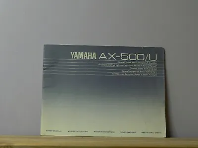 Kaufen Yamaha AX-500  Bedienungsanleitung • 11.90€