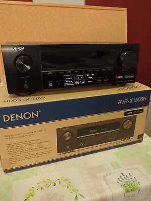 Kaufen Denon AVR-X1500H 7.2 Receiver, 145 Watt Pro Kanal, Dolby Atmos, DTS-X, Bluetooth • 330€
