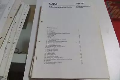 Kaufen Saba Schaltungsbeschreibung Ultra HiFi Professional 9241 Digital   / A11 • 10€