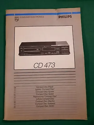 Kaufen Philips Cd-473 Manuale Uso Diverse Lingue  • 19.99€