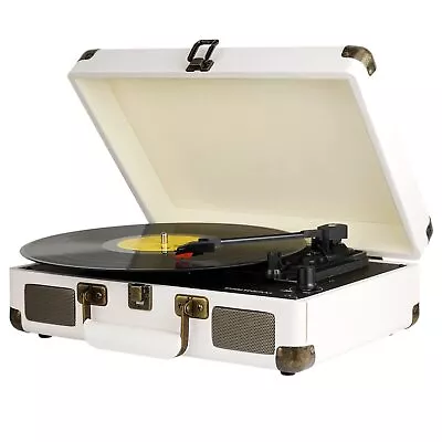 Kaufen DIGITNOW! Belt-Drive 3 Gang Portable Stereo Turntable With Built-in Speakers, Su • 54.99€
