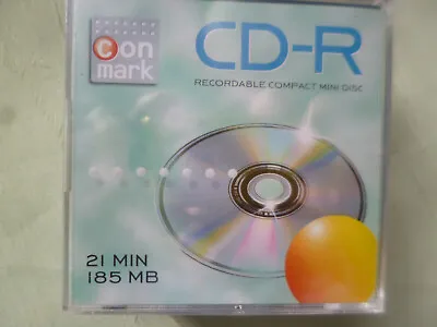 Kaufen 5 X CD-R 8cm Conmark Pocket 185 MB Mini CD-R Recordable Compact Mini Disc 21Min • 7.99€