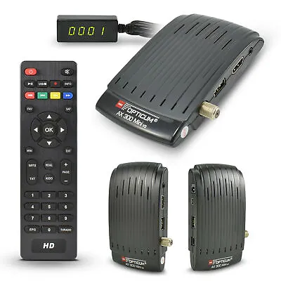 Kaufen Opticum Mini SAT Receiver AX 300 AX300 IR USB HDMI Camping DVB-S2 HD + PVR Ready • 34.90€