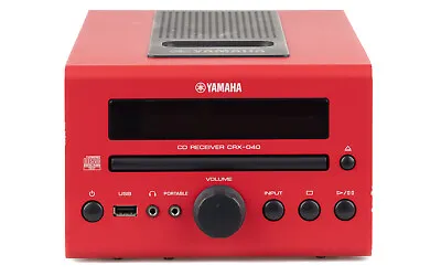 Kaufen Yamaha CRX-040 CD Receiver Rot + FB / USB / Gewartet 1 Jahr Garantie [1] • 139€