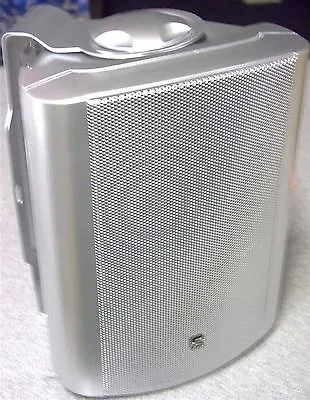 Kaufen Paar 8 Ohm 100W Silber HiFi Stereo Lautsprecher Mit Wandhalterungen • 64.65€