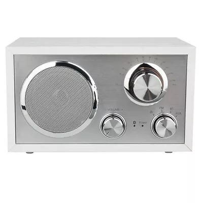 Kaufen Terris Küchenradio Nostalgie Retro Radio Holzgehäuse Bluetooth AUX UKW FM Weiß • 32.90€