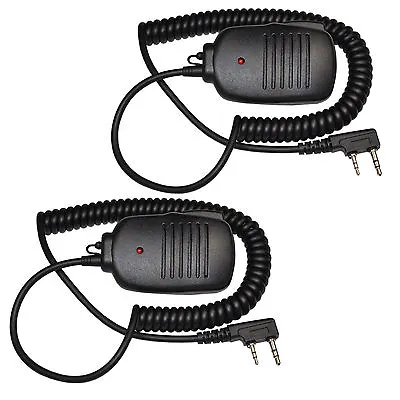 Kaufen 2pcs 2Pin Mini Lautsprecher Mit Drücken Zum Sprechen Mikrofon Für Kenwood. Serie • 21.41€