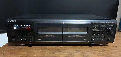 Kaufen Sony TC-WE405 Doppel Kassettendeck / Auto Reverse Stereo Cassette Deck Schwarz • 69.99€