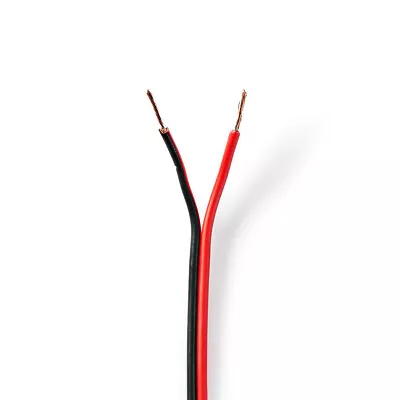 Kaufen Lautsprecherkabel HIFI 2x 0,75 Mm² 100 M Wrap Schwarz/Rot • 24.95€