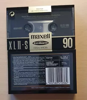 Kaufen MC, Tape, Cassette, Audio Leerkassette Maxell XL II-S, Neu, Verpackt,90min • 15€