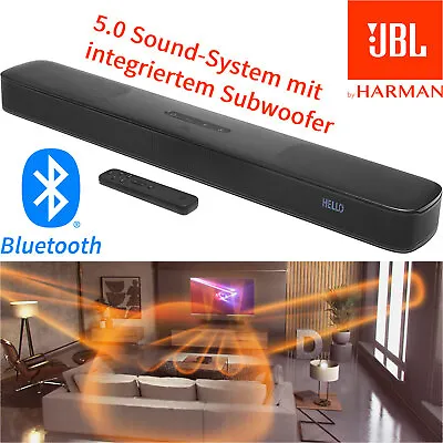 Kaufen JBL Bar 5.0 Multibeam Soundbar Subwoofer Wireless Bluetooth TV Lautsprecher NEU • 199€