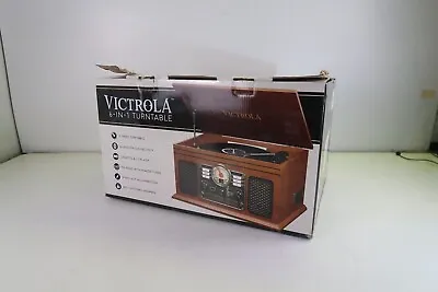 Kaufen Victrola Classic 6-in-1 Bluetooth Plattenspieler Musikzentrum, Mahagoni • 149.60€