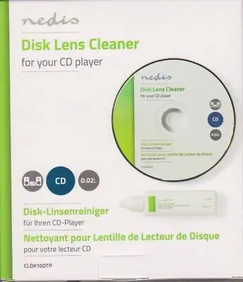 Kaufen LASERREINIGER CD Player Laser Lens Cleaner Nedis Mit Fluid * NEU • 12.99€