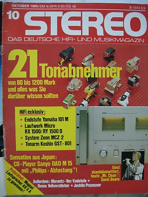 Kaufen Stereo 10/83 Micro RX-1500 / Micro RY-1500 D, Revox B 251, Marantz SC-8 / SM-8 • 14€