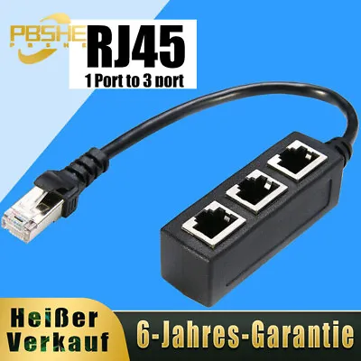 Kaufen Ethernet Kabeladapter RJ45 Splitter 1 Auf 3 LAN Netzwerk Splitter Adapterkabel • 9.97€