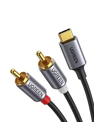 Kaufen UGREEN USB C Auf Cinch Audio Kabel Type C Auf 2RCA Stereo Adapterkabel 1,5m • 14.44€