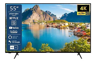 Kaufen Telefunken XU55SN550S 55 Zoll Fernseher Smart TV 4K UHD HDR Triple-Tuner HD+ • 409.99€