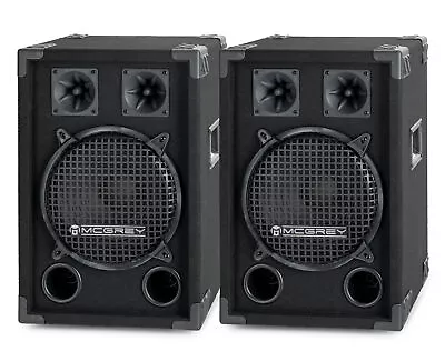 Kaufen Paar 25cm (10 ) DJ PA Lautsprecher Disco Bass Box Subwoofer 2-Wege Set 800 Watt • 113.98€