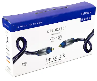 Kaufen Inakustik 2m Optokabel Toslink Optisches Audio Lichtleiter Digital Kabel 528 • 45.95€